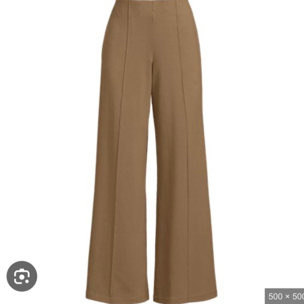 Lands End Starfish High Rise Palazzo Pants Coriander SZ L (14-16) - Picture 1 of 16